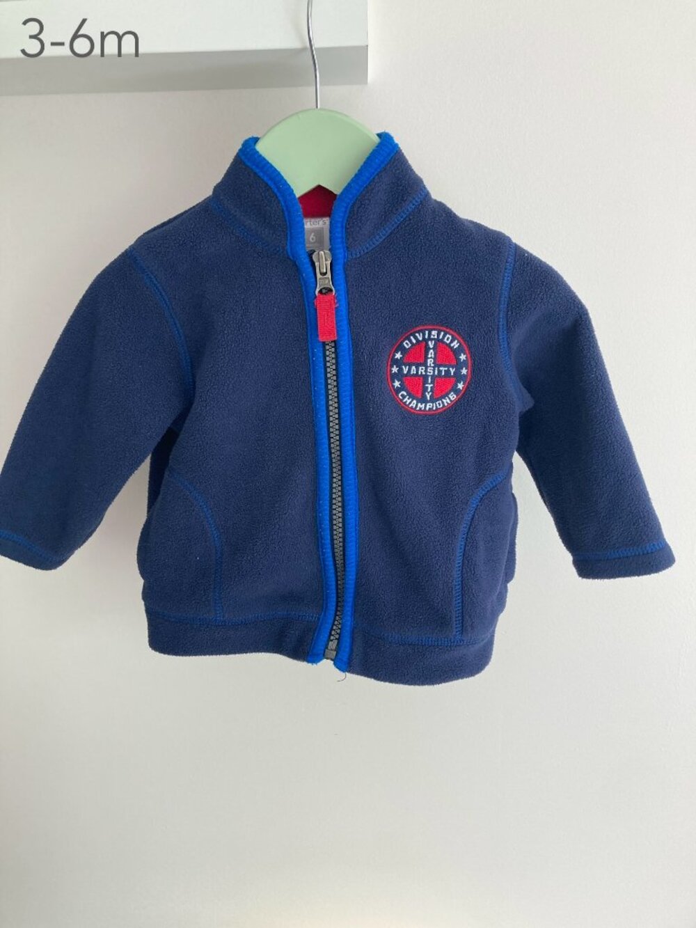 🪴5/$30 Carter's 3-6 Months Baby Fleece Zip Sweatshirt Hoodie Jacket Fall Winter